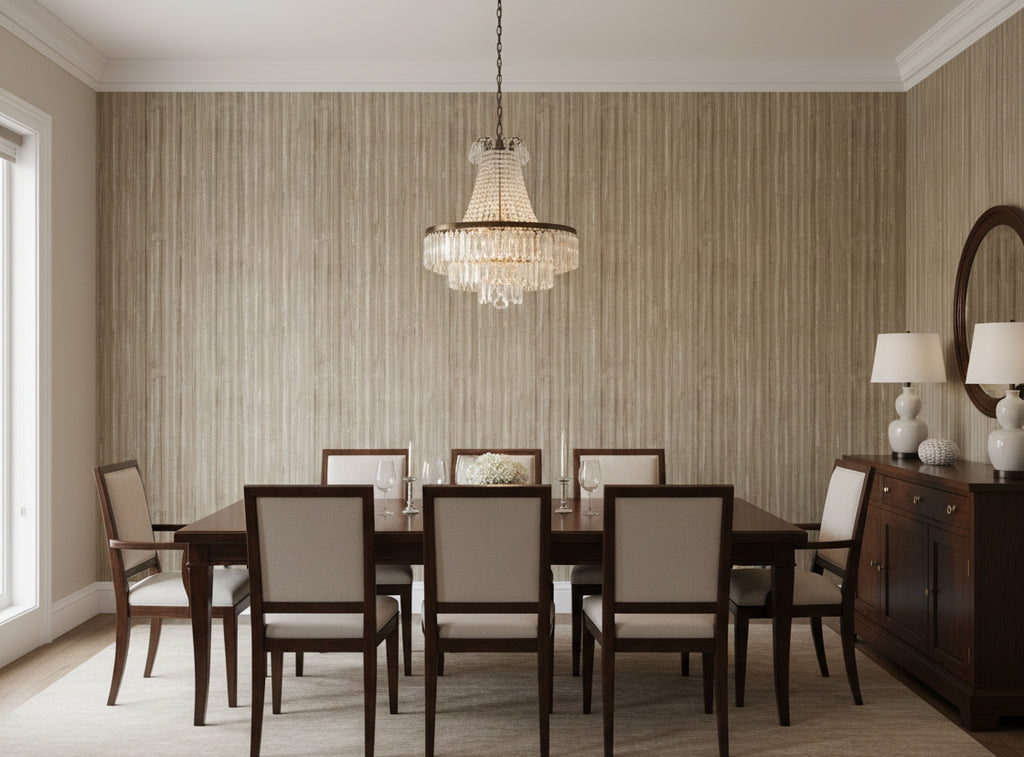 Jolie Madam Wallcovering - dining room room setting
