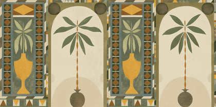 Jungle Arches Green Wallcovering | Tres Tintas