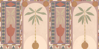 Jungle Arches Pink Wallcovering | Tres Tintas