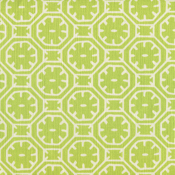 Ceylon Batik Reverse Jungle Green Screen Printed Fabric | China Seas