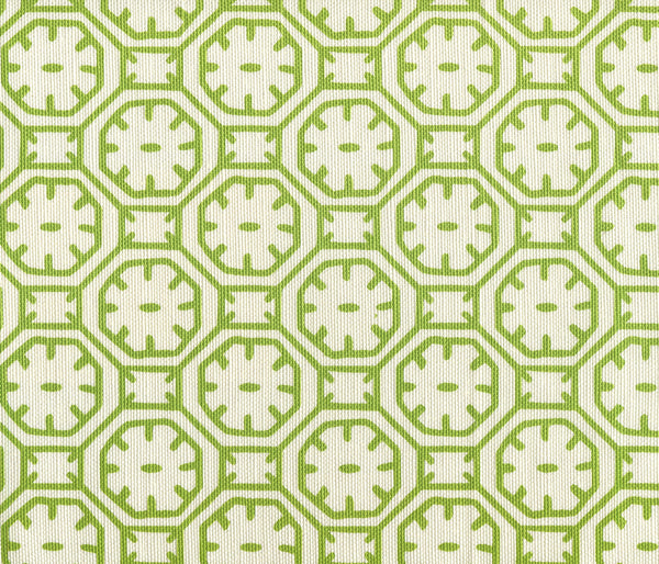 Ceylon Batik Jungle Green on Tint Screen Printed Fabric | China Seas
