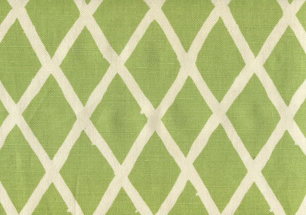 Lyford Diamond Blotch Jungle Green on Tint Screen Printed Fabric | China Seas