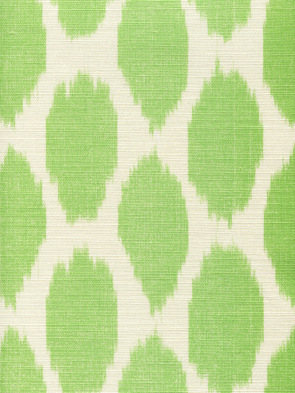 Adras, Jungle Green on Tint Wallcoverings | Quadrille