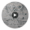Juno Stripe Durable | Hollywood Wallcoverings Circular Swatch | Hollywood Wallcoverings