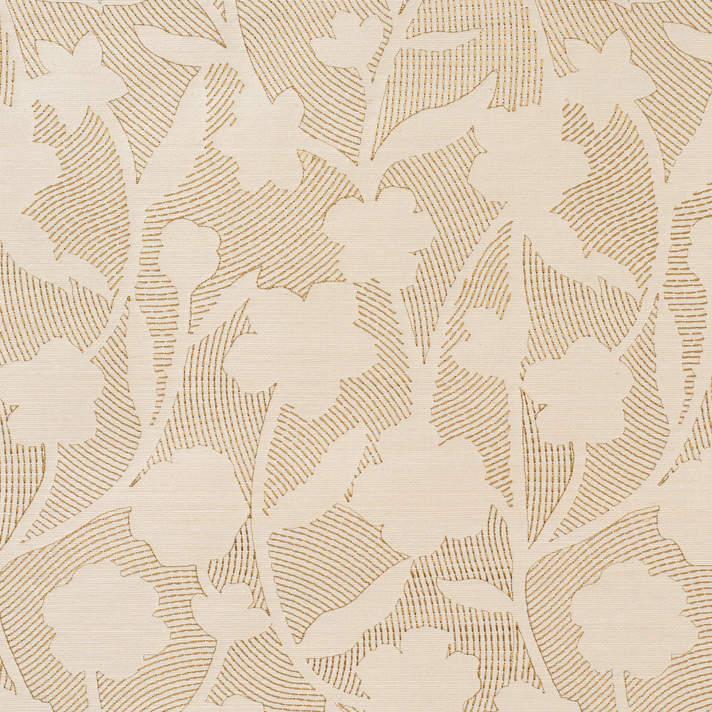 KANTHA EMBROIDERED FLOWER SISAL NEUTRAL | Schumacher - Image 1