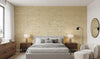 Kaopapa Striated Grasscloth | Phillipe Romano - bedroom room setting