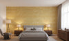 Kaopapa Striated Grasscloth | Phillipe Romano - bedroom room setting