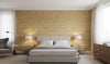 Kaopapa Striated Grasscloth | Phillipe Romano - bedroom room setting