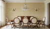 Kaopapa Striated Grasscloth | Phillipe Romano - dining room room setting