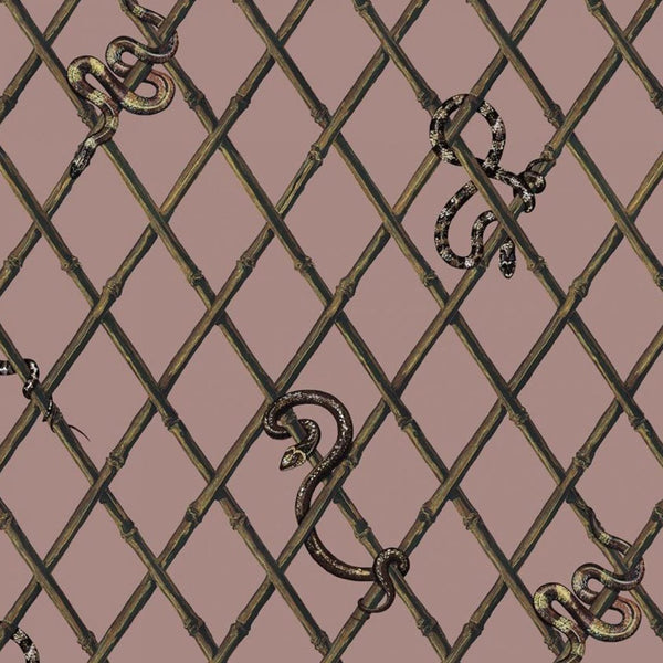 Khasia Old Rose, Sample Wallcoverings | House of Hackney