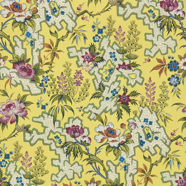 V&a Kilburn's Maze - - Yellow Wallcovering | 1838 Wallcoverings