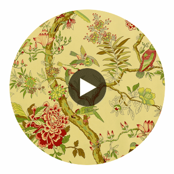 Klein Trellis Tobacco Tobacco — Thibaut Circular Swatch | Thibaut