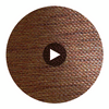 Kumashi Multi Color Grasscloth | Phillipe Romano Circular Swatch | DW