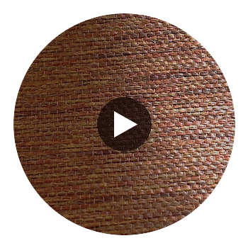 Kumashi Multi Color Grasscloth | Phillipe Romano Circular Swatch | DW