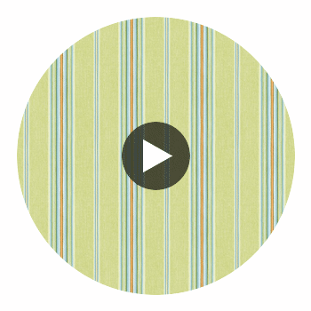 Kylie Green Cabin Stripe Wallcovering Circular Swatch | LA Walls