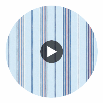 Kylie Navy Cabin Stripe Wallcovering Circular Swatch | LA Walls
