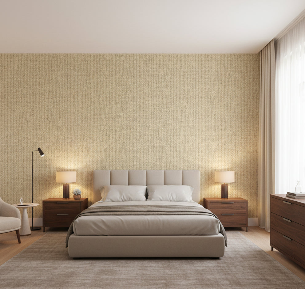 La Adamo Basketweave | Phillipe Romano - bedroom room setting