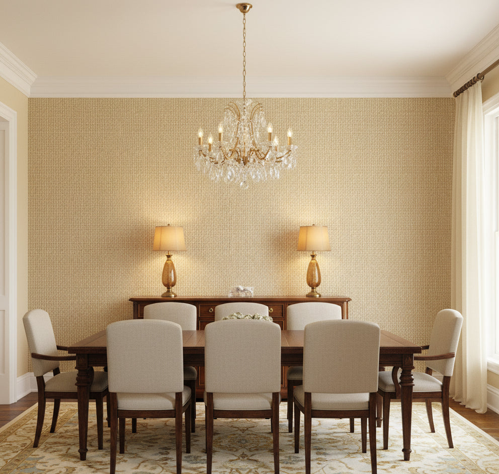 La Adamo Basketweave | Phillipe Romano - dining room room setting