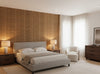 La Arezzo Gauze Pleated Wallcovering - bedroom room setting