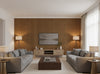 La Arezzo Gauze Pleated Wallcovering - living room room setting