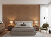 La Brescia Crocodile Vinyl | Phillipe Romano - bedroom room setting