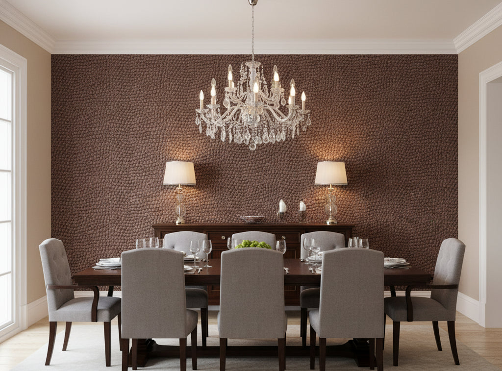La Brescia Crocodile Vinyl | Phillipe Romano - dining room room setting