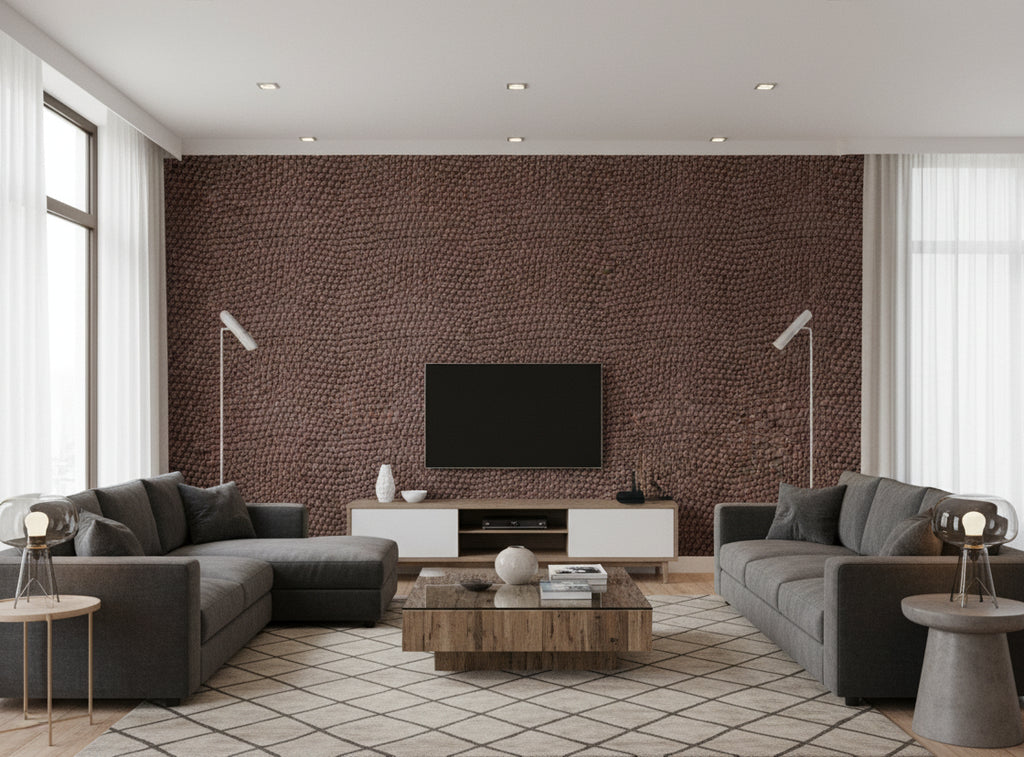 La Brescia Crocodile Vinyl | Phillipe Romano - living room room setting