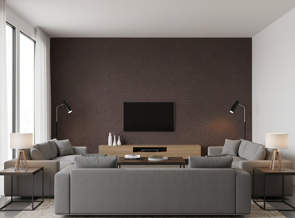 La Brescia Crocodile Vinyl | Phillipe Romano - living room room setting