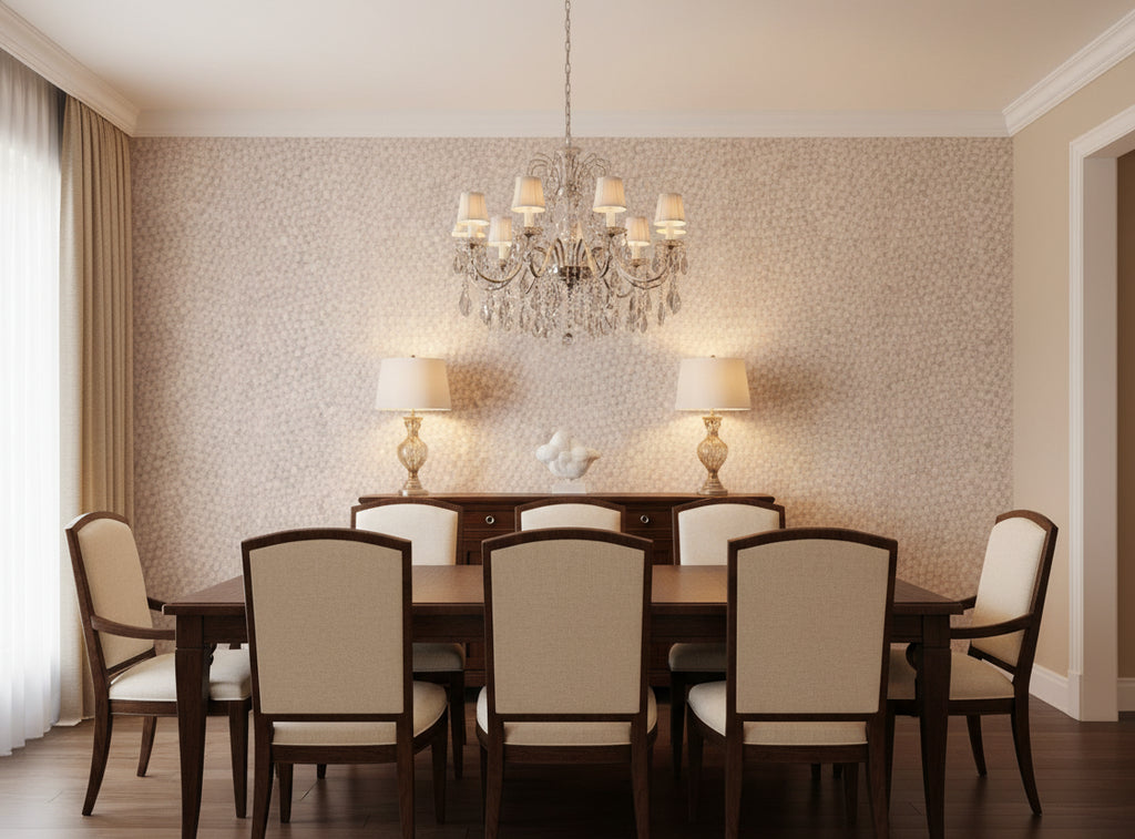 La Brescia Crocodile Vinyl | Phillipe Romano - dining room room setting
