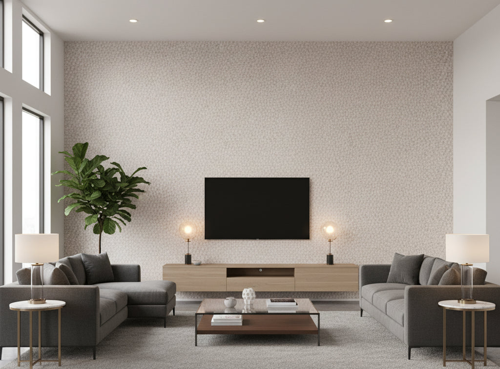 La Brescia Crocodile Vinyl | Phillipe Romano - living room room setting
