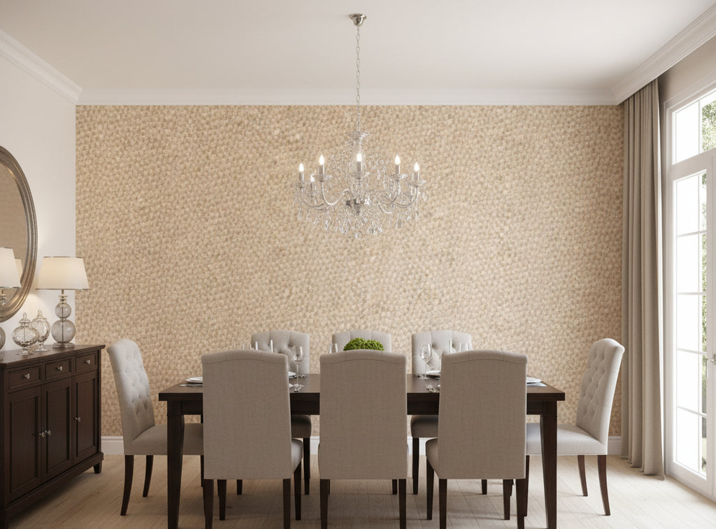 La Brescia Crocodile Vinyl | Phillipe Romano - dining room room setting