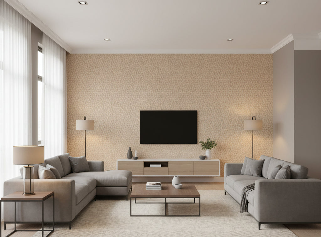 La Brescia Crocodile Vinyl | Phillipe Romano - living room room setting