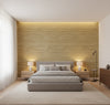 La Libra Grasscloth | Phillipe Romano - bedroom room setting