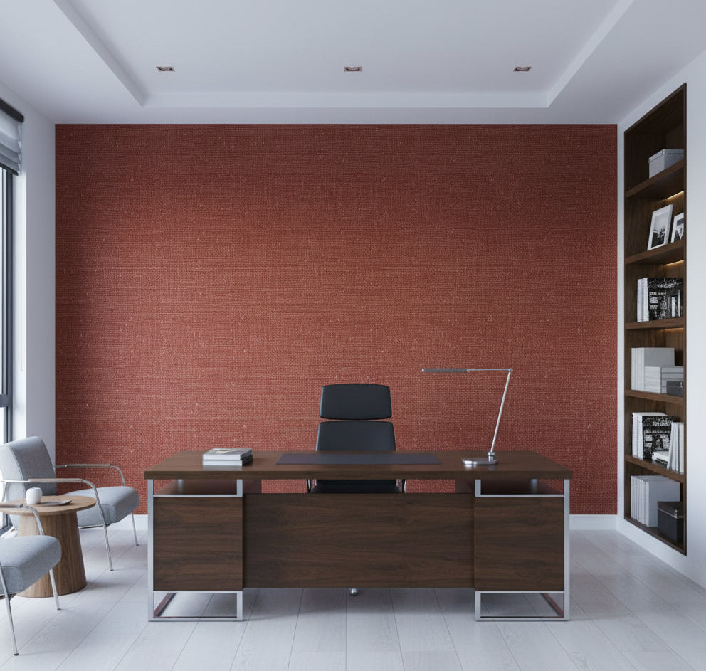 La Libra Grasscloth | Phillipe Romano - office room setting
