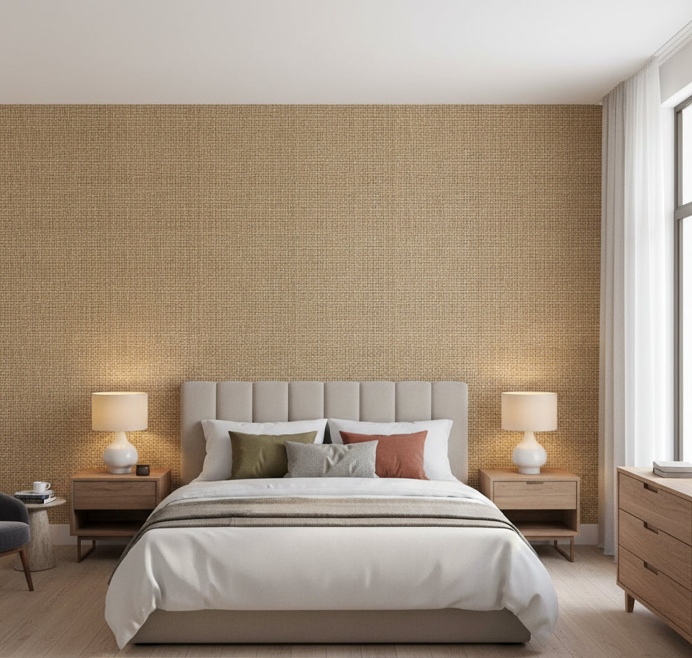 La Libraria Basketweave | Phillipe Romano - bedroom room setting
