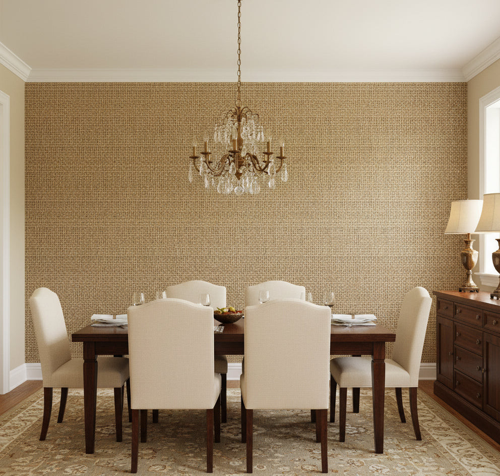 La Libraria Basketweave | Phillipe Romano - dining room room setting