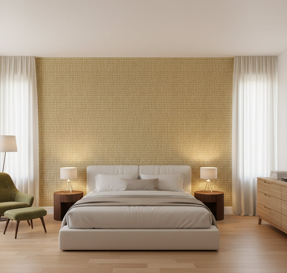 La Luna Basketweave | Phillipe Romano - bedroom room setting