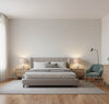 La Natural Grasscloth PaperWeave Basketweave | Phillipe Romano - bedroom room setting