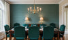 Lahana Classic Grasscloth | Phillipe Romano - dining room room setting