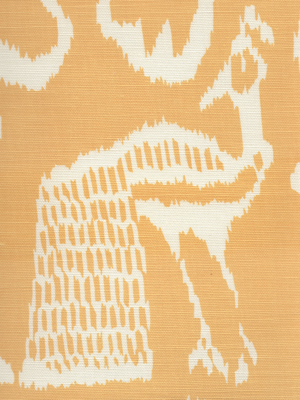Bali Ii Langdon Yellow on Tint Screen Printed - Aqua Fabric | China Seas