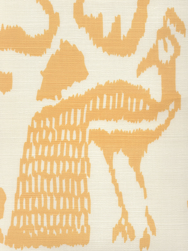 Bali Isle Langdon Yellow on Tint Screen Printed Fabric | China Seas