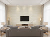 Lanvin Arpergeo Wallcovering - living room room setting