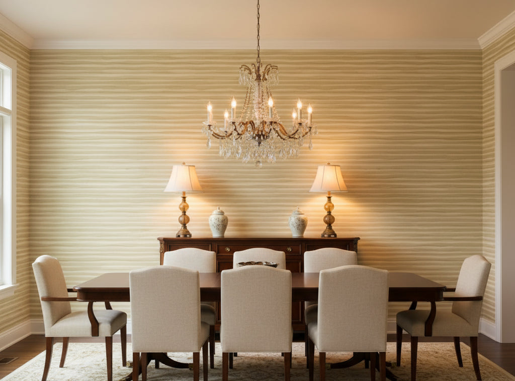 Lanvin Arpergeo Wallcovering - dining room room setting
