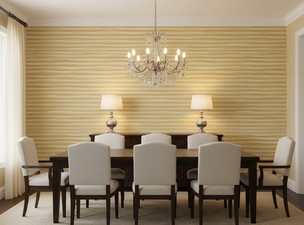 Lanvin Arpergeo Wallcovering - dining room room setting