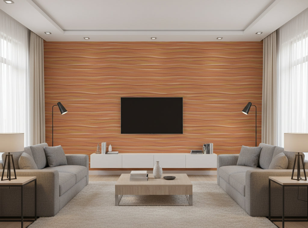 Lanvin Arpergeo Wallcovering - living room room setting