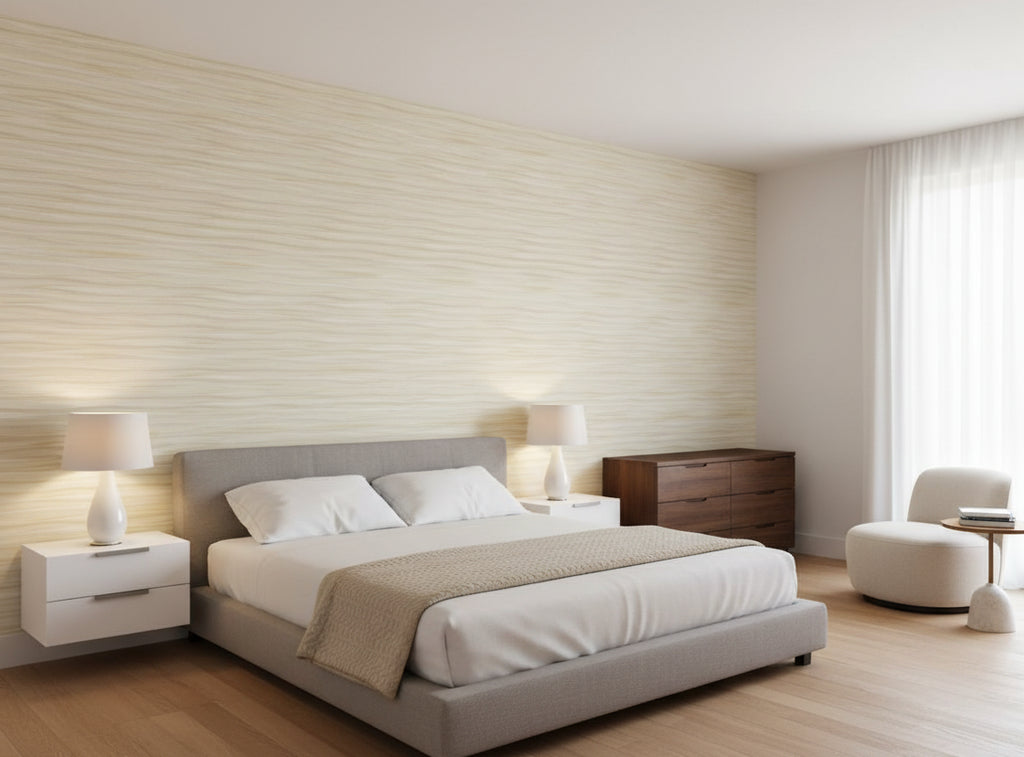 Lanvin Arpergeo Wallcovering - bedroom room setting