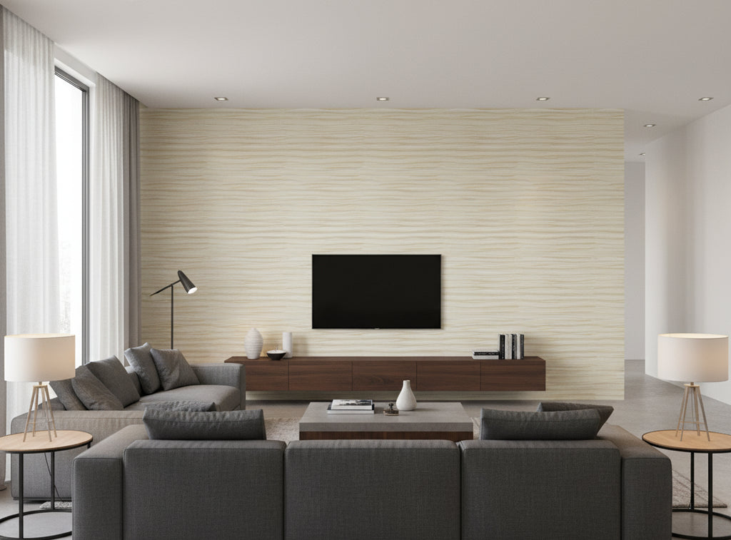 Lanvin Arpergeo Wallcovering - living room room setting