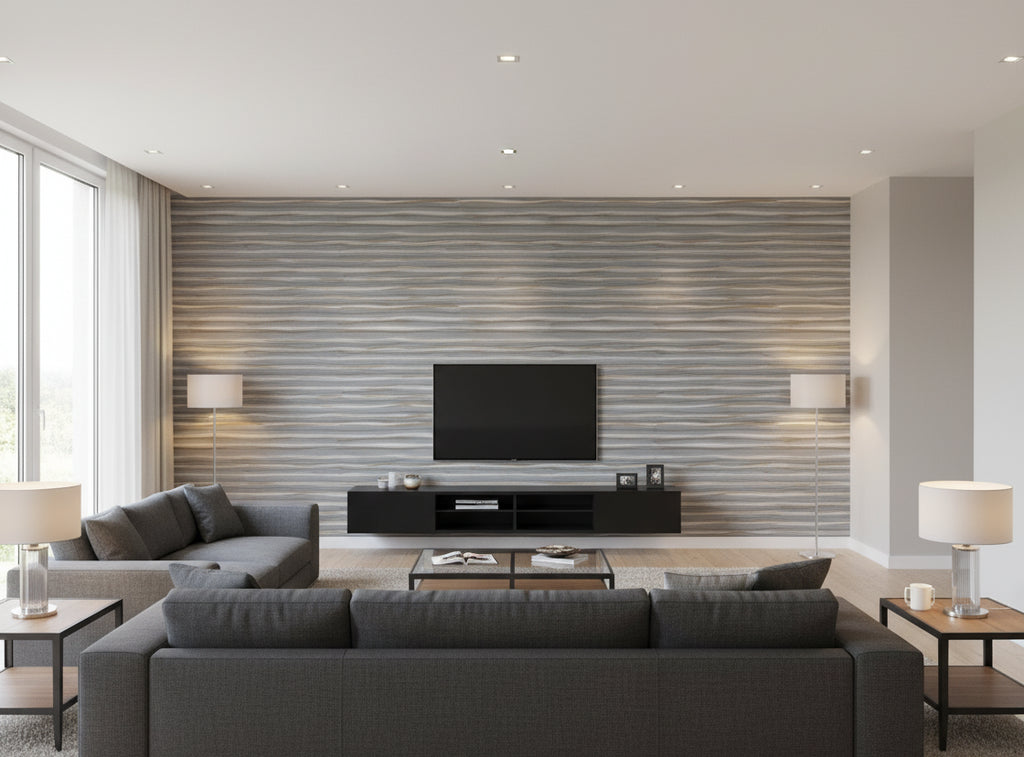 Lanvin Arpergeo Wallcovering - living room room setting