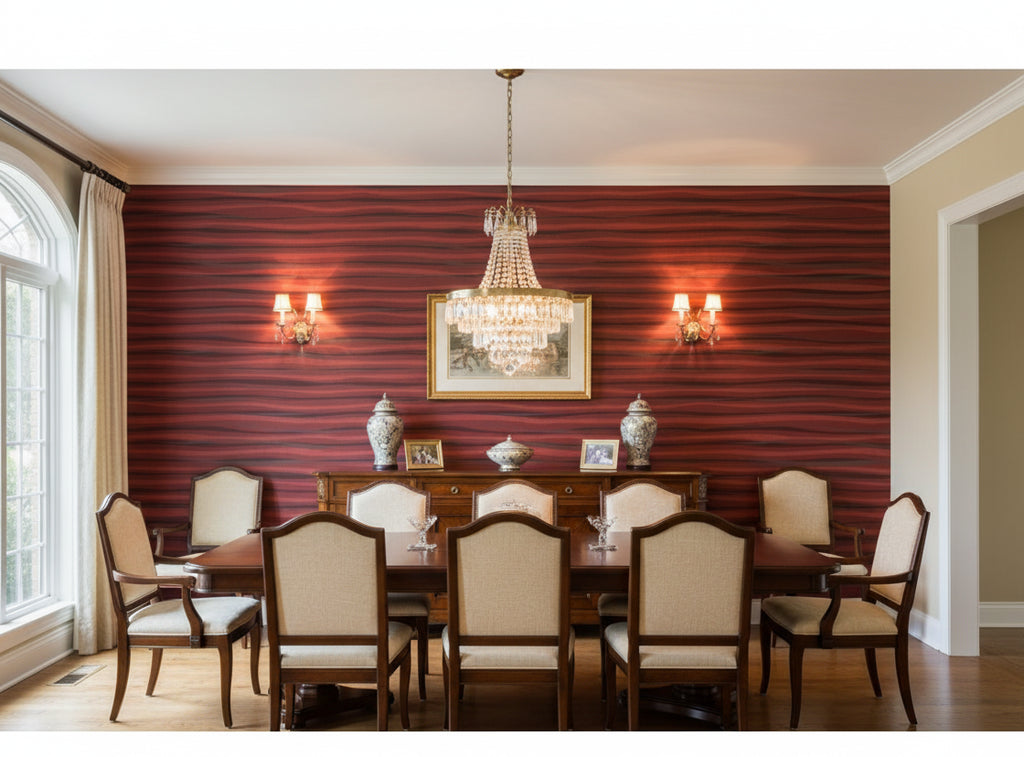 Lanvin Arpergeo Wallcovering - dining room room setting