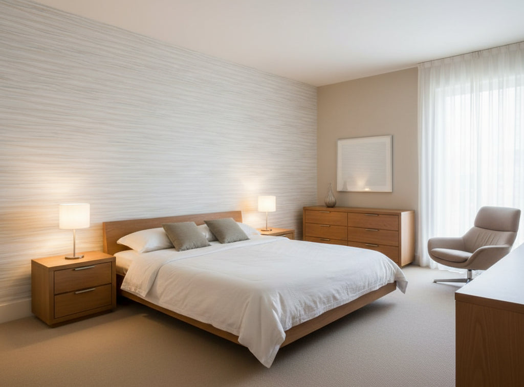 Lanvin Arpergeo Wallcovering - bedroom room setting